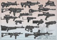 Mashp of gun thumbnails for TMD concept